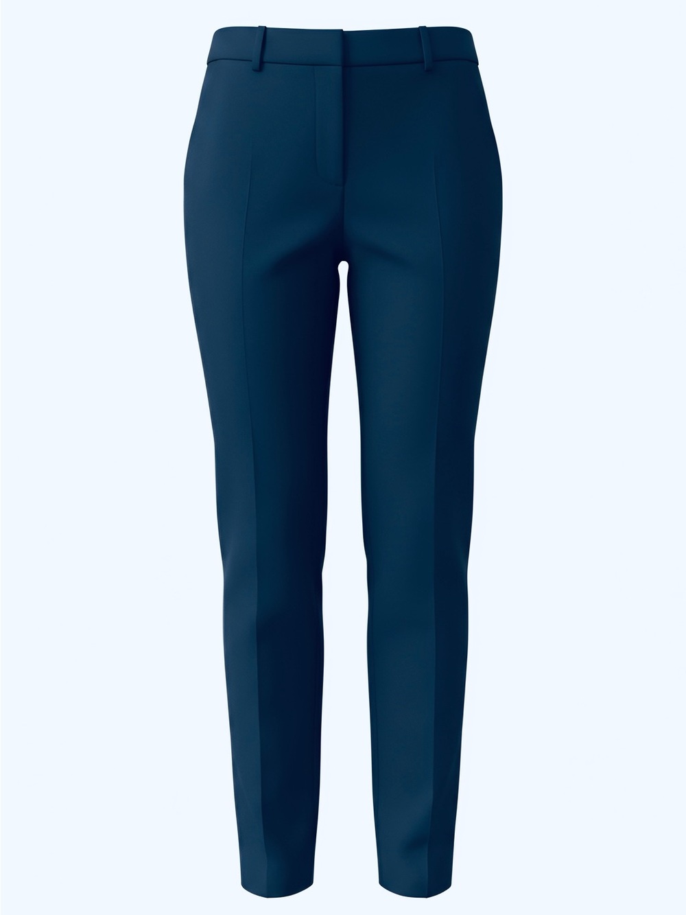 Express Women's High Waisted Navy Slim Stretch Tailored Trousers - Size 0R